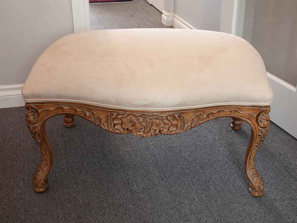 Giltwood Banquette Stool