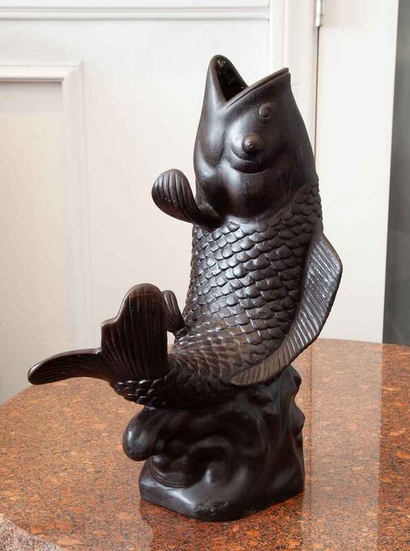 Japanese Bronze Koi Sculpture