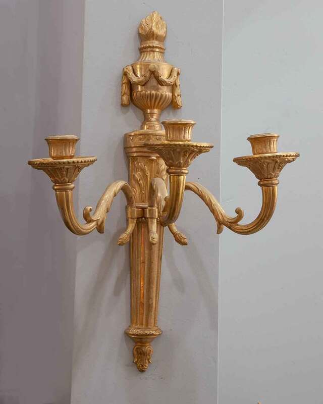 Gilt-Bronze Louis XV Sconces