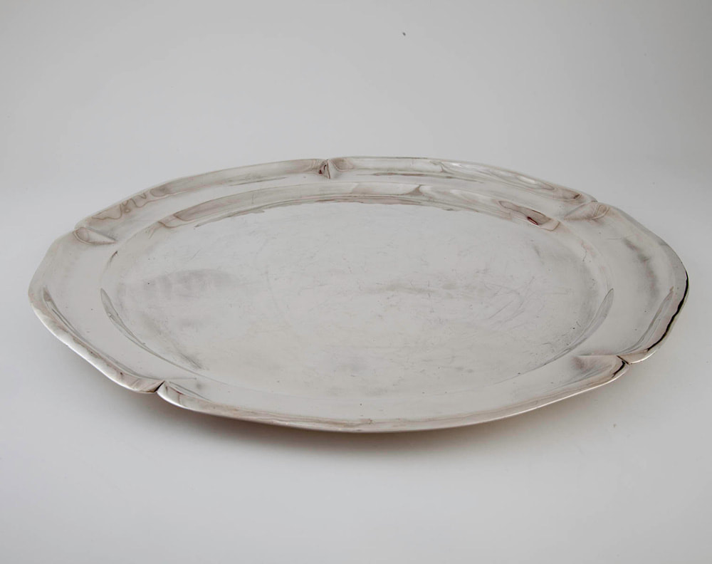 Sterling Silver Scalloped Platter