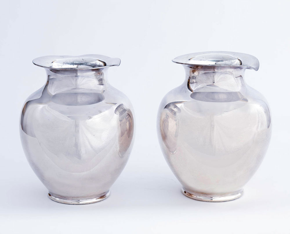 Reed & Barton Silver Plate Vases